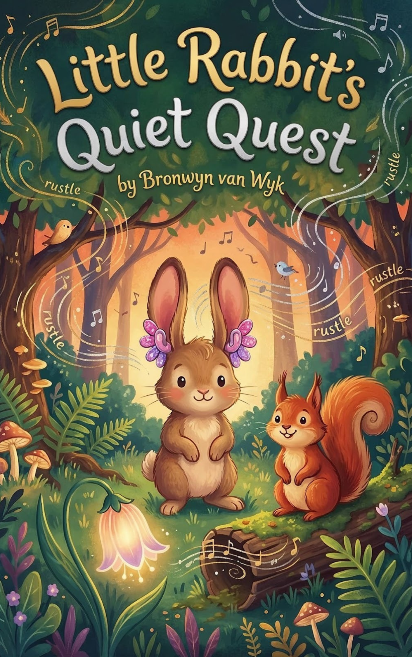 Cover of Little Rabbit's Quiet Quest children's picture book by Bronwyn van Wyk